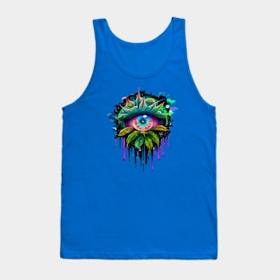 Trippy Marijuana Eye Tank Top